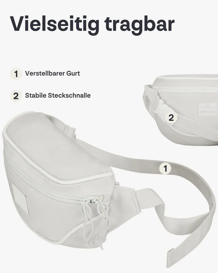 Johnny Urban Gürteltasche Ben Bauchtasche Damen Herren Wasserabweisend (1-tlg), Größenverstellbar, Wasserabweisend, Weiß, – Produktbild 4 von 5