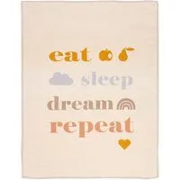 david fussenegger David Fussenegger Babydecke eat sleep aus Bio-Baumwolle, 75 x 100 cm – Produktbild 1 von 1