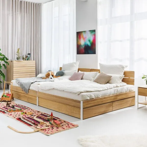 ekomia ekomia Familienbett Luna Storage, Schwarz, – Produktbild 2 von 4