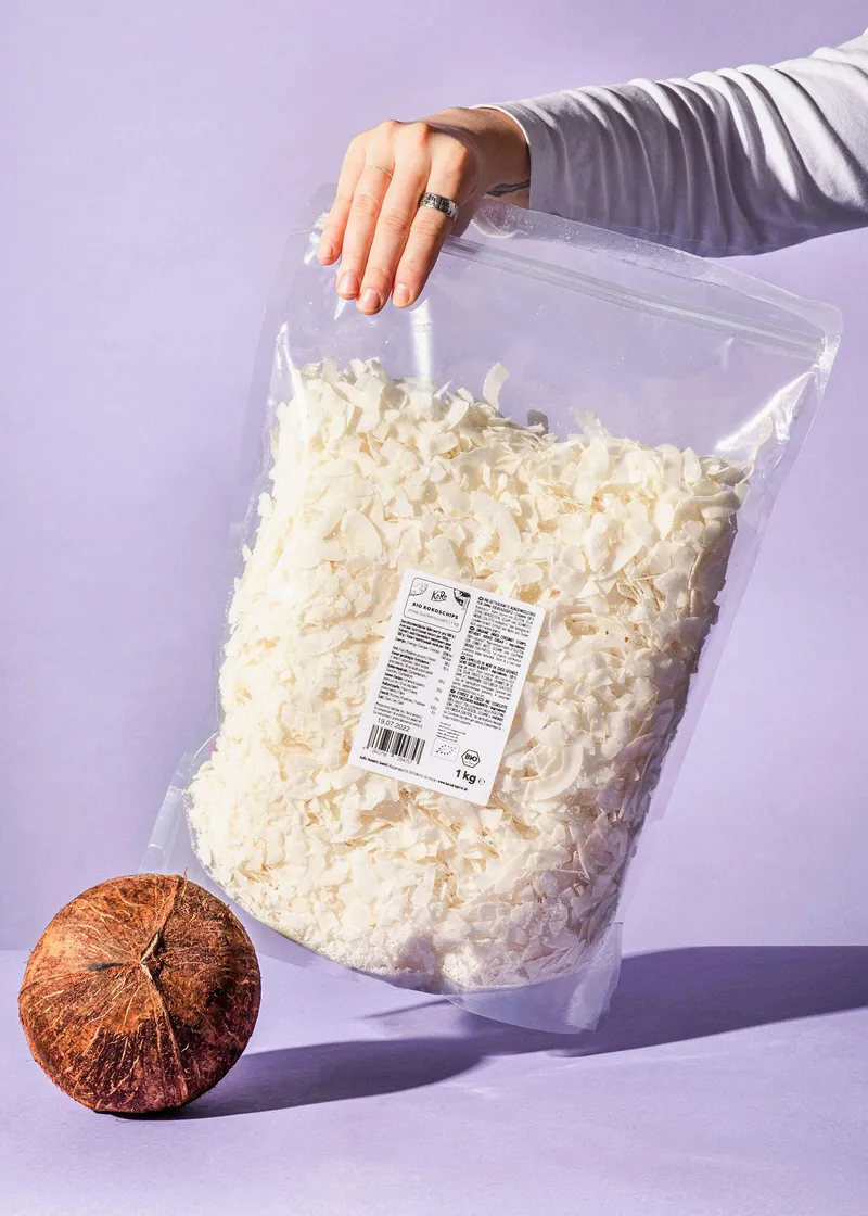 KoRo Bio Kokoschips ohne Zuckerzusatz 1 kg – Produktbild 5 von 5