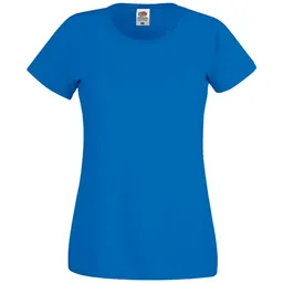 Fruit Of The Loom Fruit of the Loom Cotton Classics Damen T-Shirt 16.1420 Gr. L royal blue – Produktbild 1 von 1