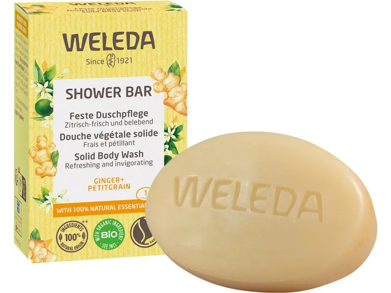 Weleda Weleda Shower Bar Feste Duschpflege Ginger – Produktbild 1 von 4