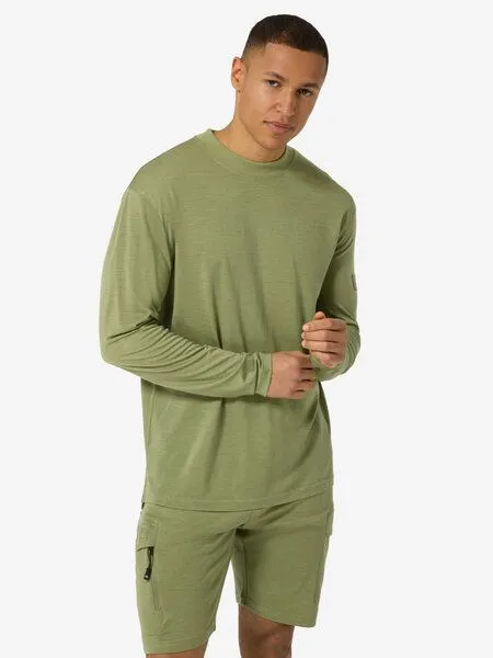 Super.Natural Super.Natural M Casual Rib Bio J LS für Herren, Sage, – Produktbild 2 von 4