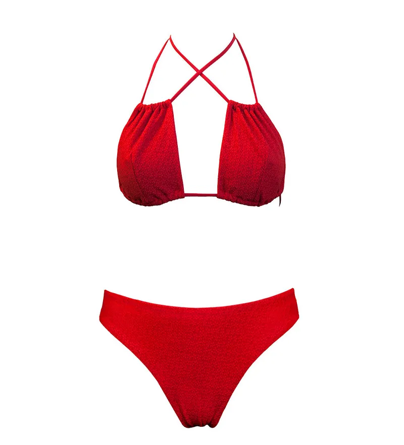 Anekdot Anekdot Damen vegan Bikini Low Versatile + Skyline Slim, Rot, – Produktbild 1 von 2