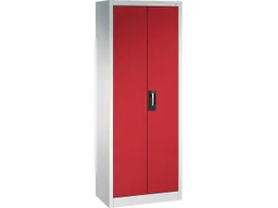 C+P C+P Stahlschrank mit Flügeltüren "Acurado" H1950xB700xT400mm, Lichtgrau/Rubinrot – Produktbild 1 von 1