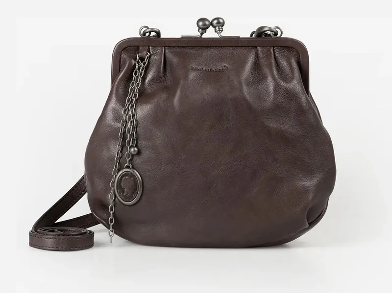 aunts & uncles aunts & uncles Grandma's Luxury Club Mrs. Fortune Cookie Umhängetasche mit Clip coffee bean, Brown, – Produktbild 1 von 1