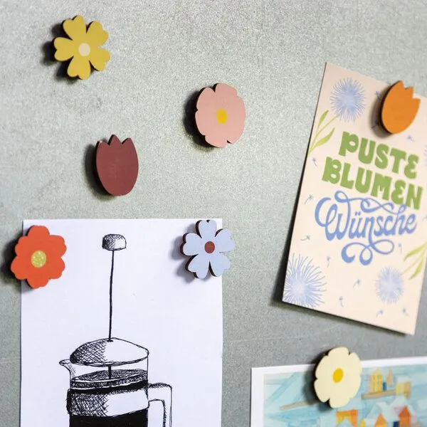 WERKHAUS WERKHAUS Magnet-Set - Blumen – Produktbild 3 von 4