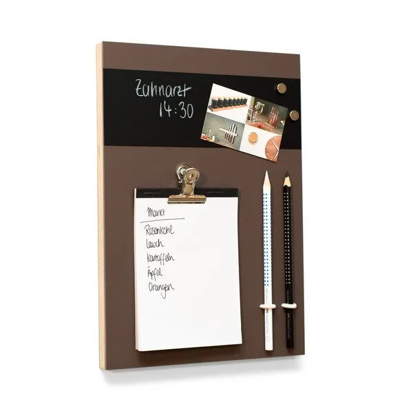 klotzaufklotz klotzaufklotz Memoboard Mini Linoleum, Braun, – Produktbild 2 von 4