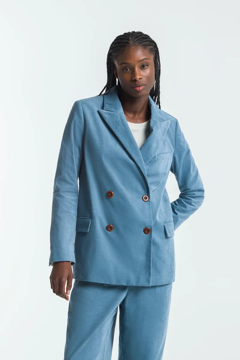 Kings Of Indigo Kings of Indigo Damen vegan Blazer Diana Coronet Blau, Blau, – Produktbild 1 von 2