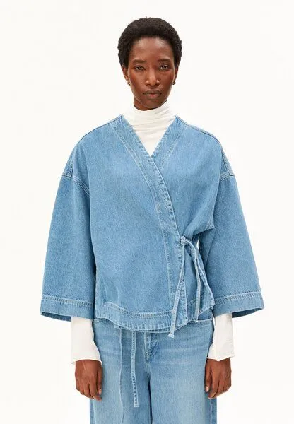 ARMEDANGELS ARMEDANGELS KIMONO Damen Jeansjacke aus TENCEL Lyocell Mix, Aero, – Produktbild 1 von 4