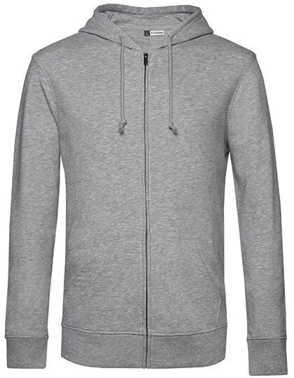 B&C Collection B&C Collection Zipped Hoodie Sweatjacke B&C Inspire, Heather grey, – Produktbild 2 von 3