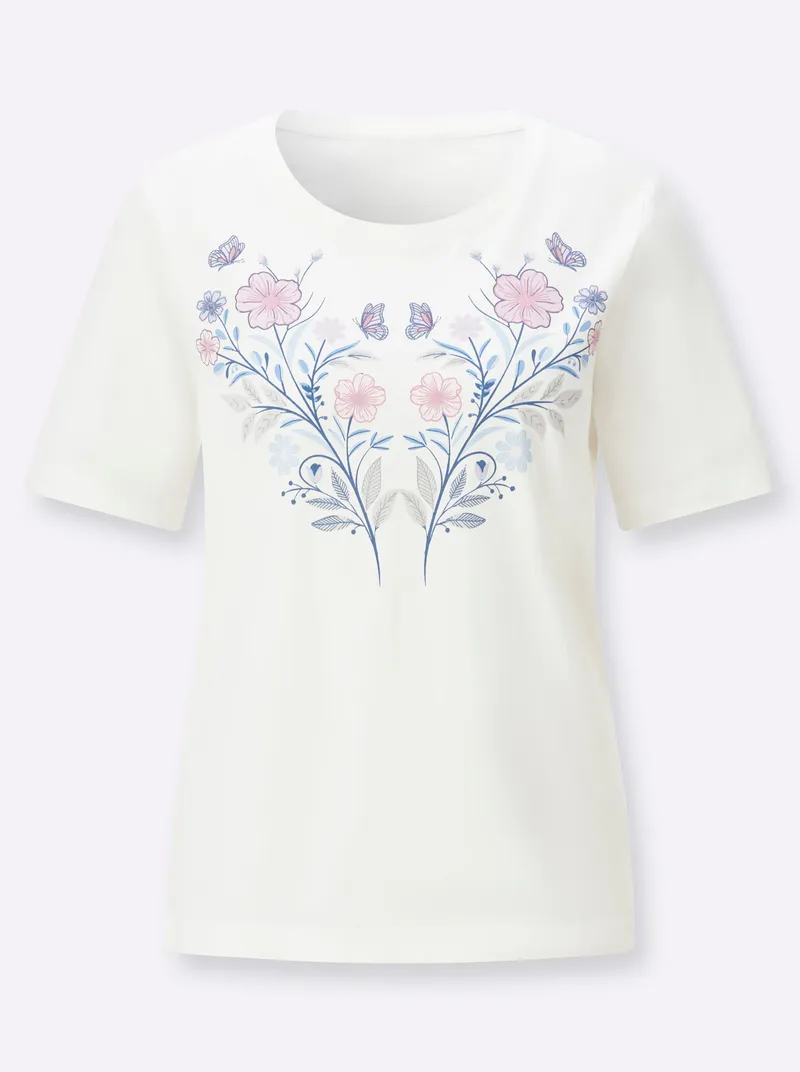 Witt Kurzarmshirt ecru, Ecru, – Produktbild 1 von 2