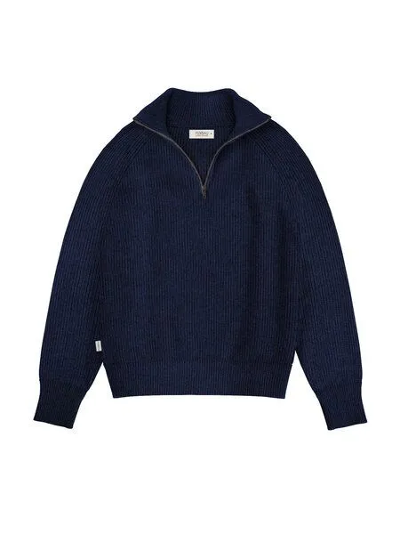 FUXBAU FUXBAU Frauen Merino Troyer, Navy, – Produktbild 3 von 4