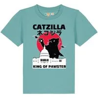 watabout kids watabout.kids T-Shirt Kinder Catzilla, Teal monstera, – Produktbild 1 von 1