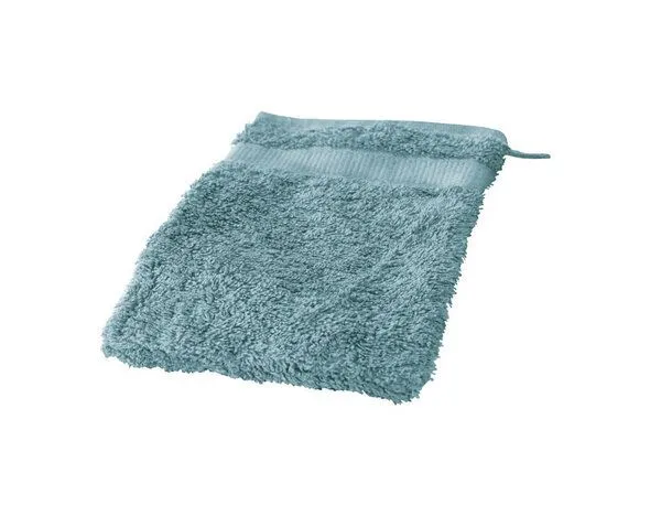 Cotonea Cotonea Bio Frottier-Waschhandschuh, Opal (blau), – Produktbild 2 von 3