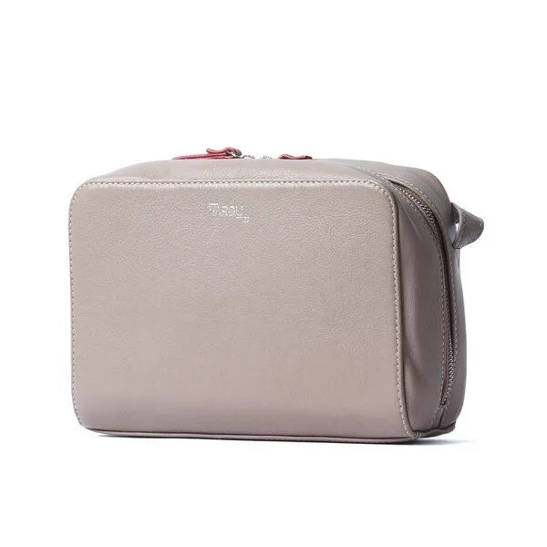 Vargu Vargu Leder-Umhängetasche Estem 1, Taupe, – Produktbild 3 von 4