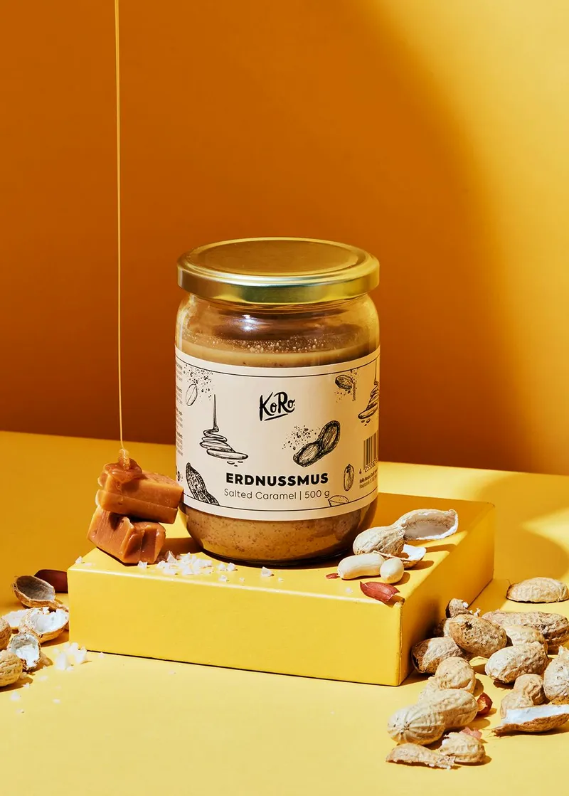 KoRo Erdnusscreme Salted Caramel | 500 g – Produktbild 1 von 5