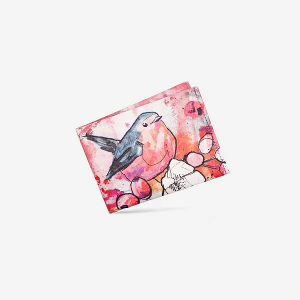 paprcuts paprcuts RFID Portemonnaie, Curious redbreast | jules boho, – Produktbild 1 von 4