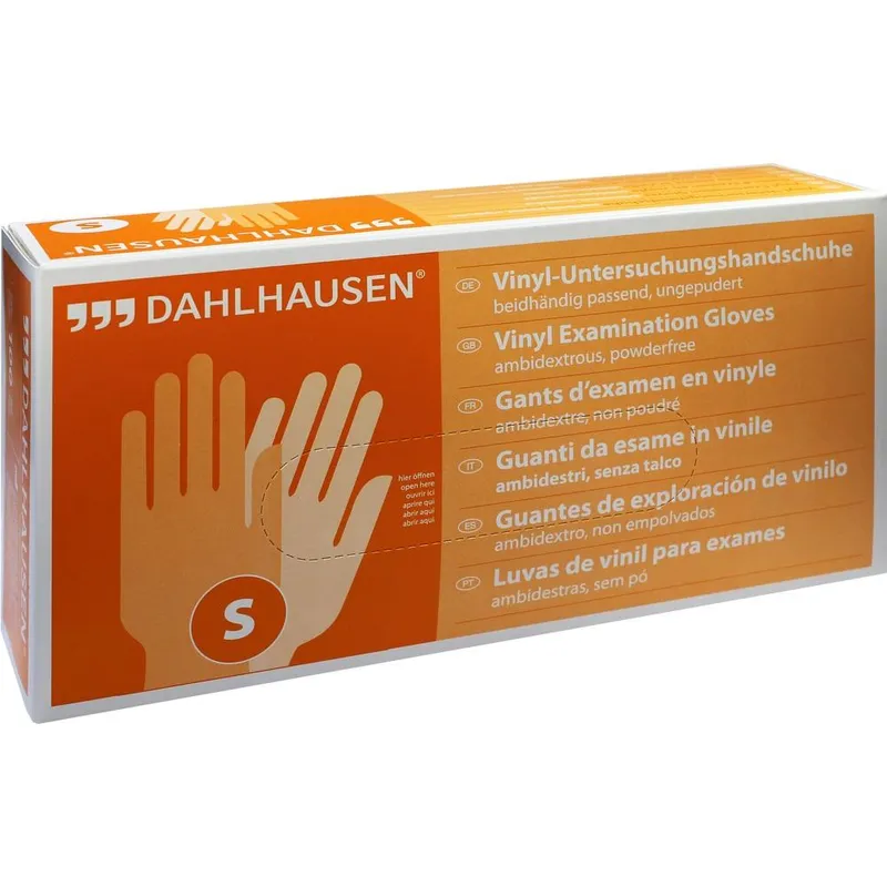 P. J. Dahlhausen VINYL Handschuhe ungepudert Gr.S 100 St Handschuhe – Produktbild 1 von 1