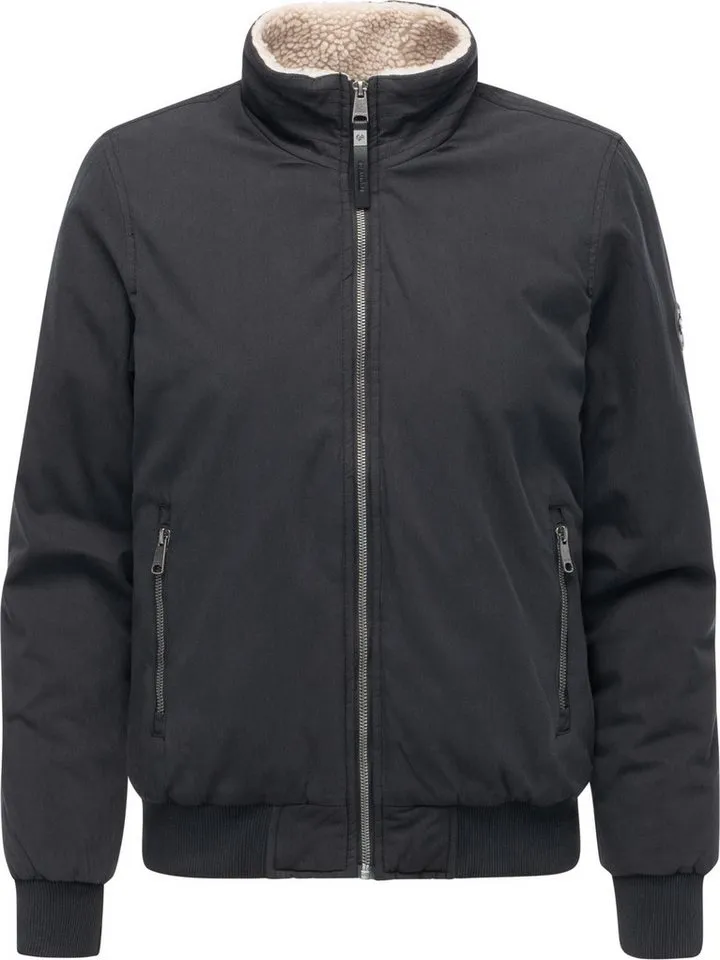 ragwear ragwear Outdoorjacke Coogie YOUMODO Damen Jacke mit hohem Stehkragen, Schwarz, – Produktbild 2 von 5