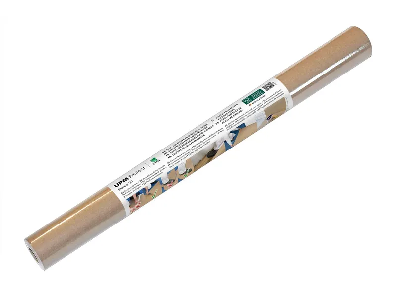 UPM UPM Abdeckpapier aus Recyclingpapier, selbstklebend, 50 g/m², Länge 10 m, Breite 600 mm – Produktbild 1 von 1