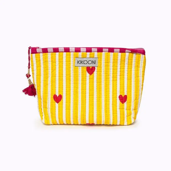 KIKOONI KIKOONI Geldbörsen | kleine Taschen | Passtasche "Mini Traveler", "love edition" sunny, – Produktbild 1 von 4
