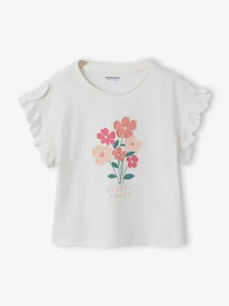 Vertbaudet T-Shirt mit kurzen Volantärmeln Mädchen – Produktbild 1 von 1