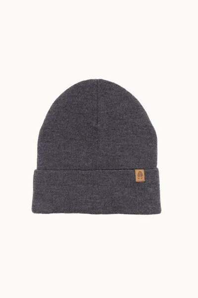 Kopyto Kopyto WOLF - Glatte Zweilagige Beanie Mütze aus 100% RWS-Merinowolle, Grau, – Produktbild 3 von 5