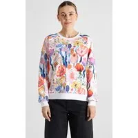 Dedicated DEDICATED Damen vegan Sweatshirt Ystad Fantasie Blumen Multicolor – Produktbild 1 von 1