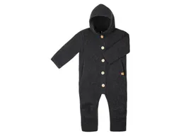 Pure pure by Bauer PURE PURE by Bauer Baby und Kinder Overall mit Kapuze Wollwalk anthrazit Gr.74/80 – Produktbild 1 von 1