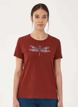 ORGANICATION ORGANICATION T-Shirt aus Bio-Baumwolle mit Libelle-Print – Produktbild 1 von 1