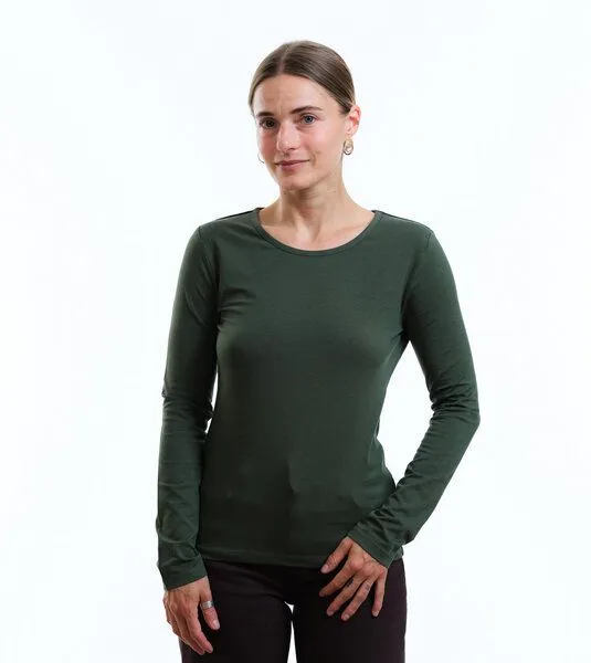 Gary Mash GARY MASH Langarmshirt Vivian aus TENCEL Lyocell Mix, Waldgrün, – Produktbild 1 von 4