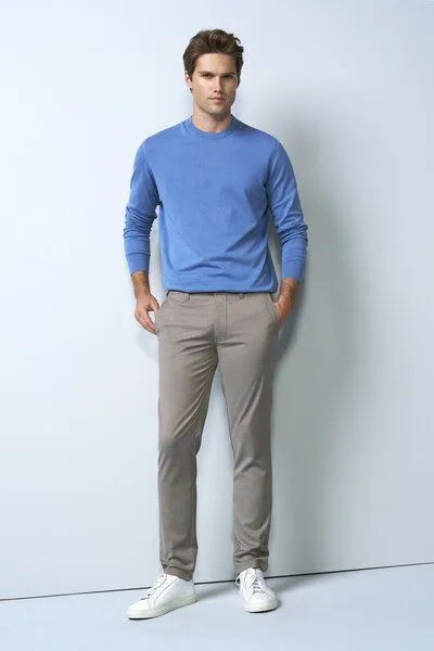 M 5 BY MEYER M 5 BY MEYER Chino mit Stretchbund, Beige (stein), – Produktbild 1 von 5
