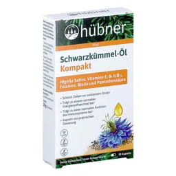 Hübner Naturarzneimittel Hübner Schwarzkümmel-Öl Kompakt Kapseln – Produktbild 1 von 1