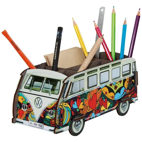 WERKHAUS WERKHAUS Stiftebox VW T1 - Popart Herzen – Produktbild 1 von 3