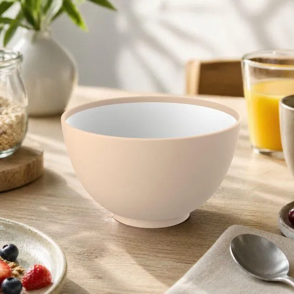 elasto elasto Müslischale aus Kunststoff, Aprikose (orange), – Produktbild 3 von 4