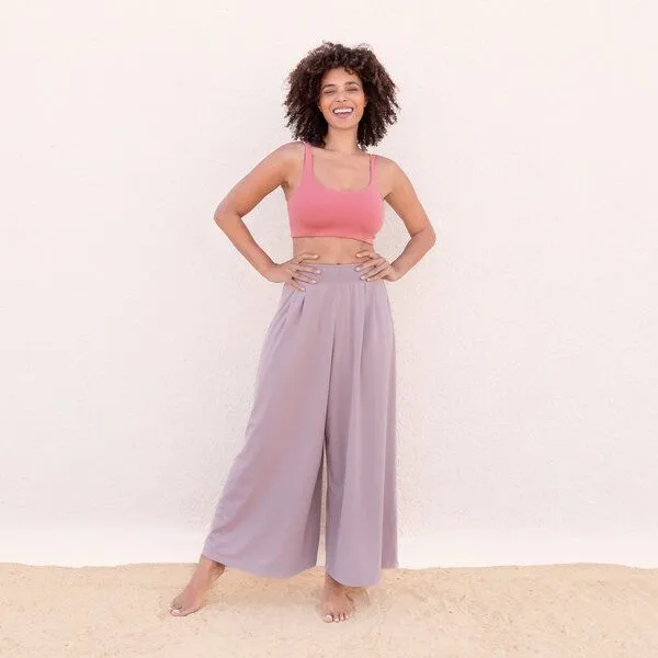 Jaya Jaya CARMEN - Damen - Bra für Yoga aus Biobaumwolle, Decorose/rosa, – Produktbild 1 von 2