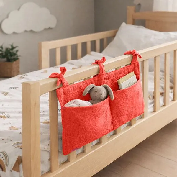 PAPATE PAPATE Schmusetier-Organizer aus Bio-Baumwolle, Fraise, – Produktbild 3 von 4