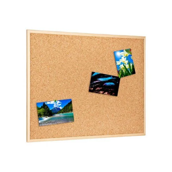 Kork-Deko Kork-Deko XL Pinnwand Memoboard aus Kork mit Holzrahmen - 90x60cm – Produktbild 4 von 4