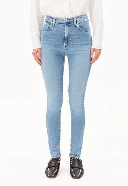 ARMEDANGELS ARMEDANGELS INGAA Damen Skinny Jeans High Waist Bio-Baumwoll Mix X-Stretch, Blue, – Produktbild 1 von 4