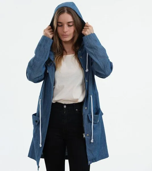 Gary Mash GARY MASH Parka Brooks aus Light Denim aus Bio-Baumwolle, Blau, – Produktbild 2 von 4