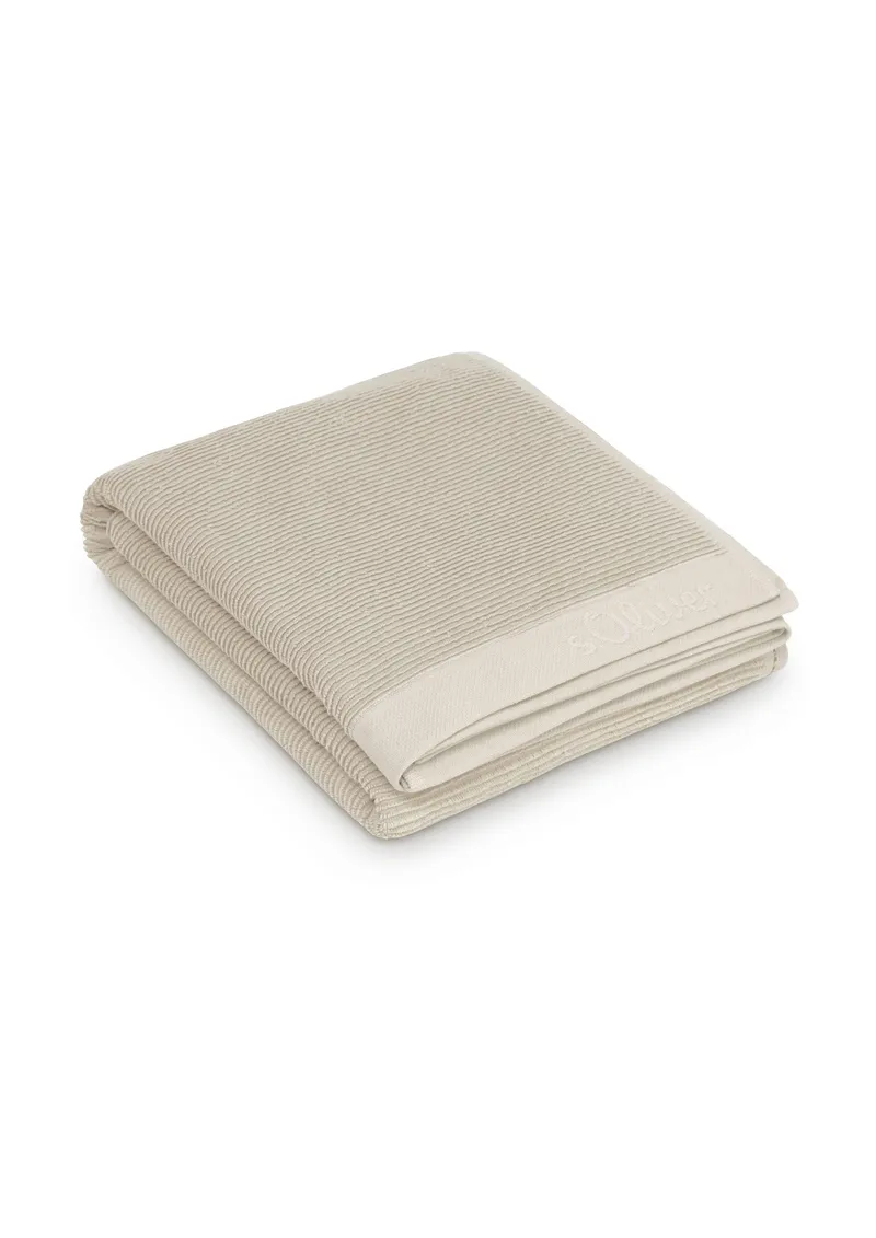 s.Oliver s.Oliver Saunatuch s. Oliver Saunatuch, Walkfrottier (1-St), weich & saugstark, Beige, – Produktbild 8 von 8