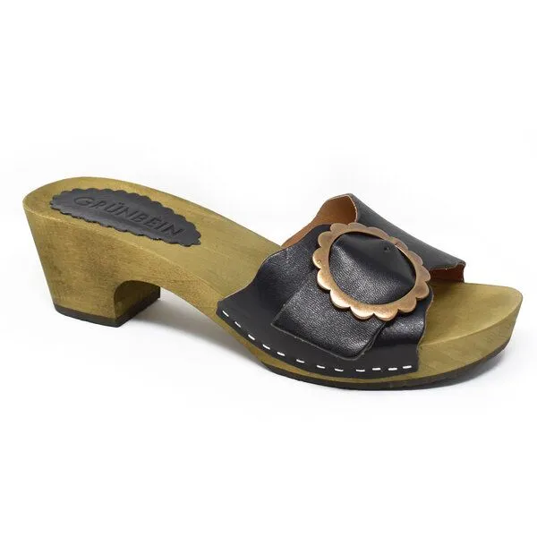 Grünbein Shoes Grünbein Shoes Holzclog-Pantolette Asta, Gelb, – Produktbild 2 von 3