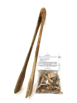 Olivenholz erleben Olivenholz erleben Grillzange aus Olivenholz, 36 cm lang – Produktbild 1 von 1