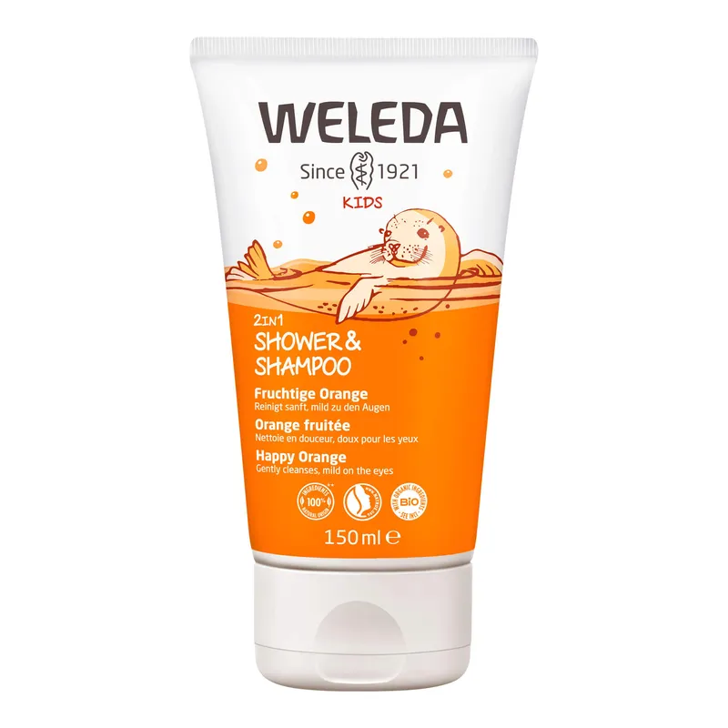 Weleda Weleda Kids 2in1 Shower & Shampoo Fruchtige Orange – Produktbild 1 von 1