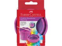 Faber-Castell Faber-Castell Wasserbecher "Clic&Go" Art & Graphic, pink marble – Produktbild 1 von 1