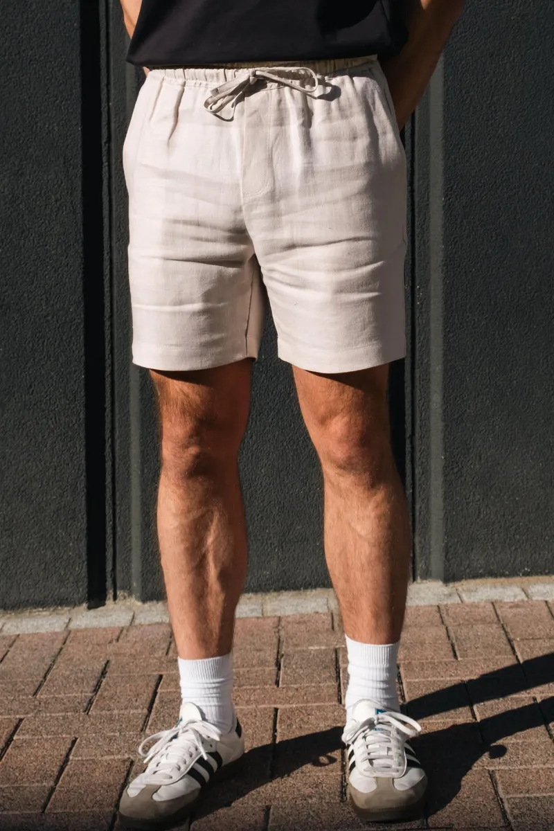 Lucid Collective Lucid Collective Herren vegan Shorts Core Oatmeal, Beige, – Produktbild 2 von 2