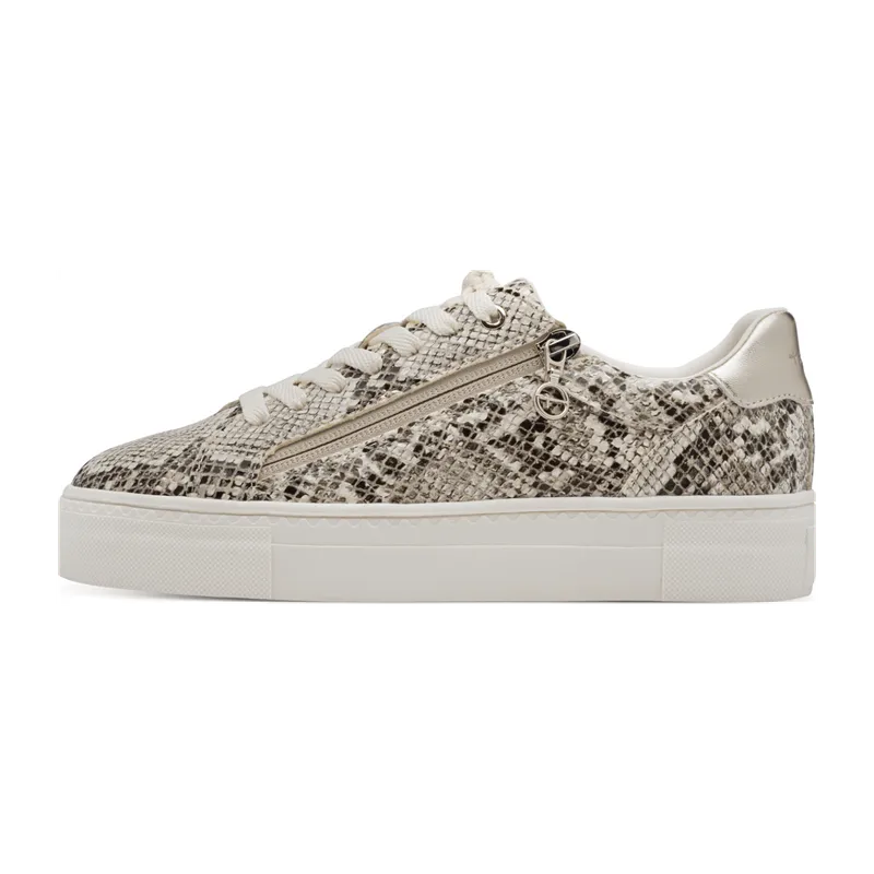 Tamaris Tamaris Sportliche Schnürschuhe für Damen, beige, Größe 41 EU, Beige, – Produktbild 2 von 5