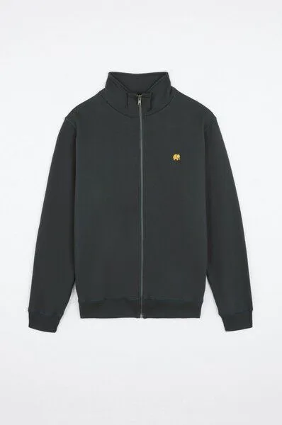 Trendsplant Trendsplant Organic Essential Zip Sweatshirt Scarab Green, Grün, – Produktbild 2 von 4