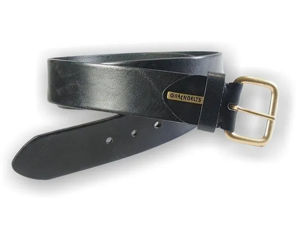 Greenbelts Greenbelts Herren Ledergürtel REED, Schwarz, – Produktbild 5 von 6